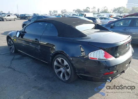 2005 BMW 645Ci z USA, uszkodzony, nr VIN WBAEK73465B325896